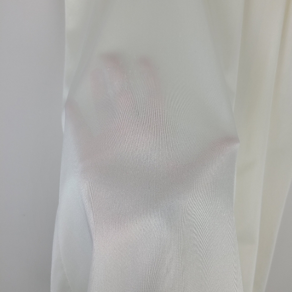 VINTAGE 1970s Ivory Lace Trim Slip Skirt Small-Medium - Picture 12 of 16